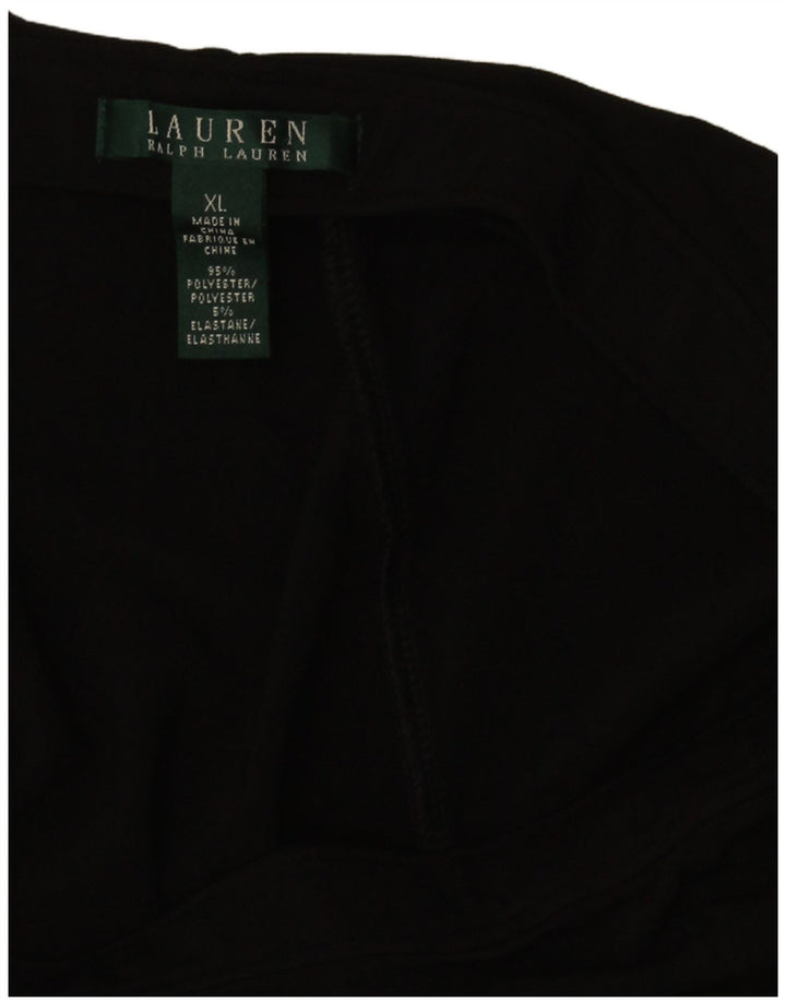 Ralph Lauren Damen Cullotes Shorts XL W40 Schwarz Polyester
