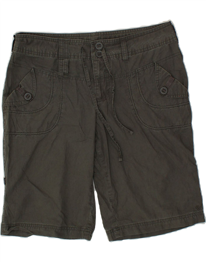 COLUMBIA Womens Bermuda Shorts US 12 Large W30  Grey Cotton Vintage Columbia and Second-Hand Columbia from Messina Hembry 