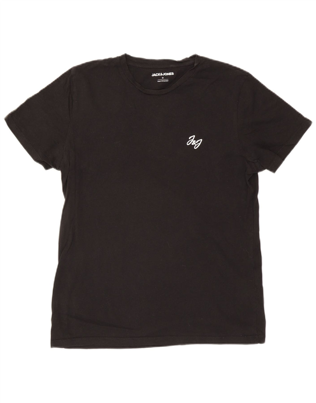 Jack & Jones Herren T-Shirt Top Medium Schwarz Baumwolle
