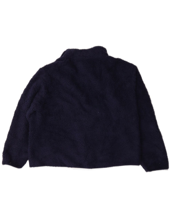 Champion Damen-Oversize-Fleecepullover mit Reißverschluss, UK 18, XL, Marineblau