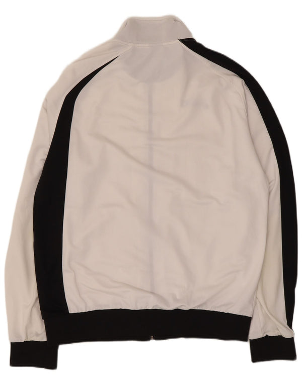 Asics Damen-Trainingsanzugoberteil mit Grafik, UK 18, XL, Weiß, Farbblock