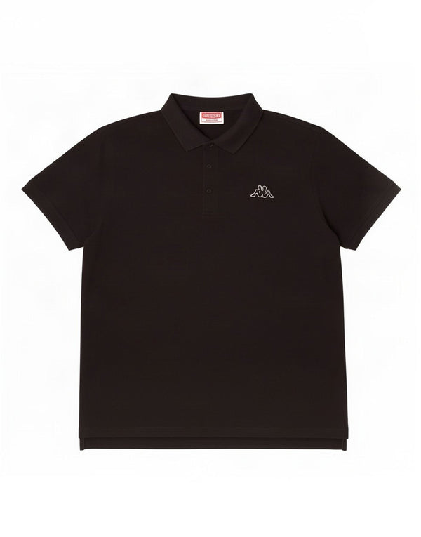 Kappa Herren Poloshirt 2XL Schwarz Baumwolle