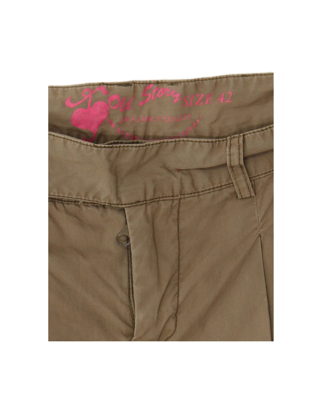 VINTAGE Womens Chino Shorts IT 42 Medium W30  Beige