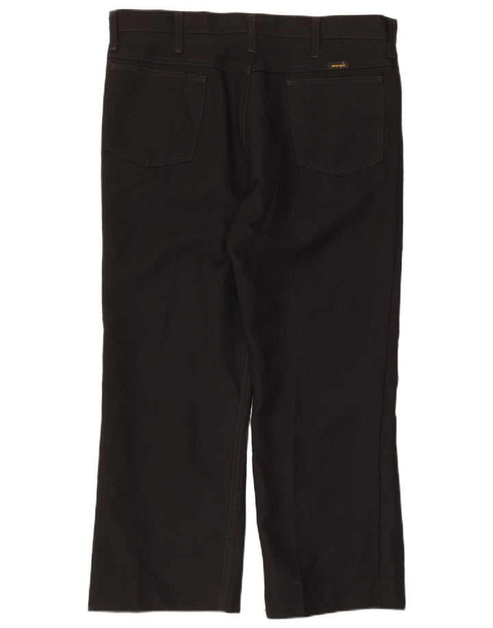 WRANGLER Gerade Freizeithose für Herren, W36, L26, schwarzes Polyester