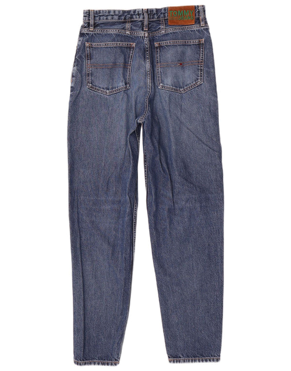 Tommy Hilfiger Damen Tapered Jeans W28 L30 Blaue Baumwolle
