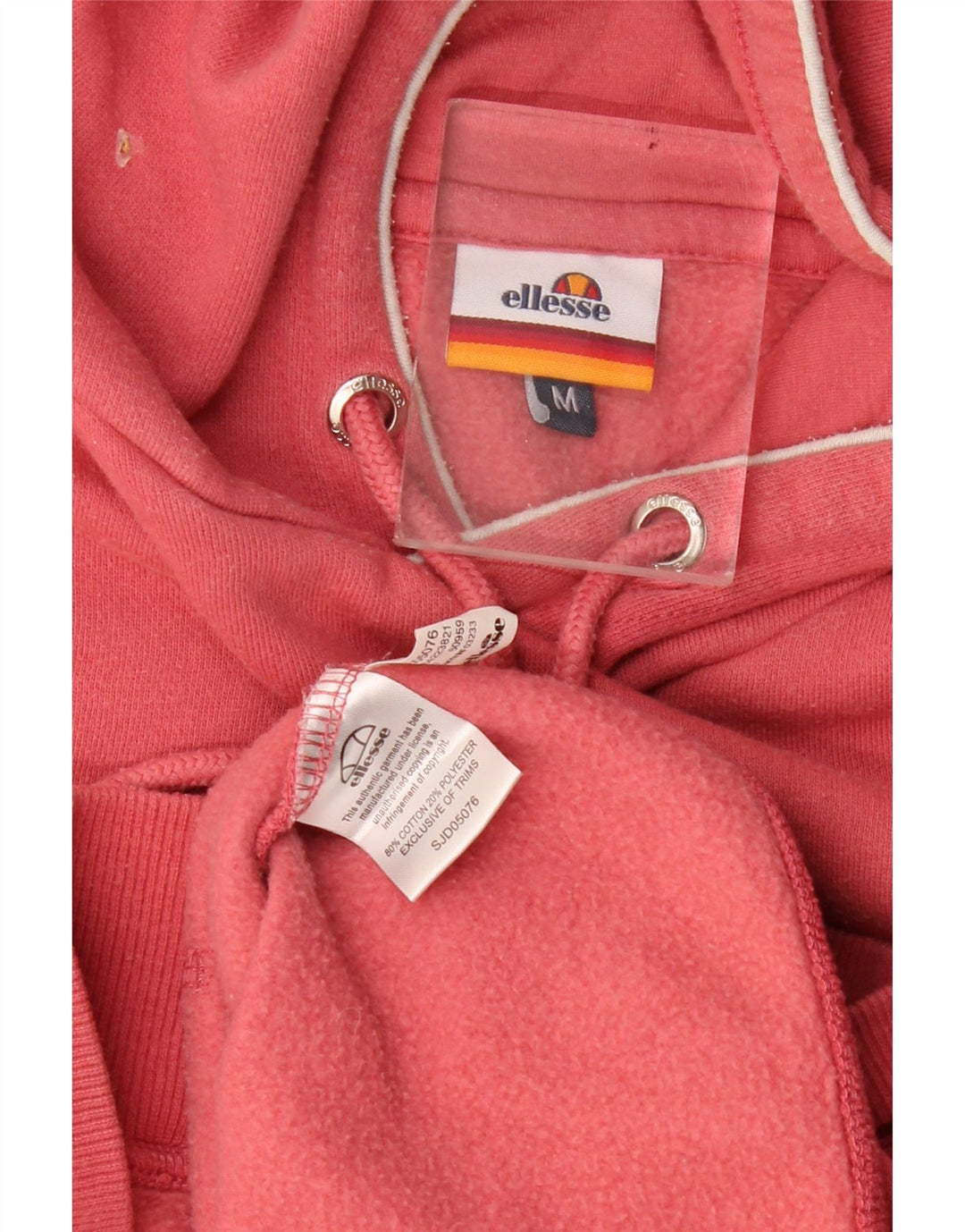 Ellesse Herren-Kapuzenpullover mit Grafik, mittelrote Baumwolle