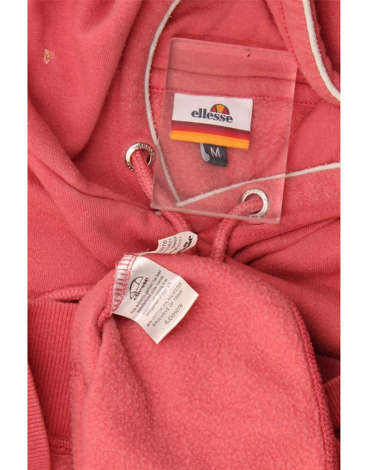 Ellesse Herren-Kapuzenpullover mit Grafik, mittelrote Baumwolle
