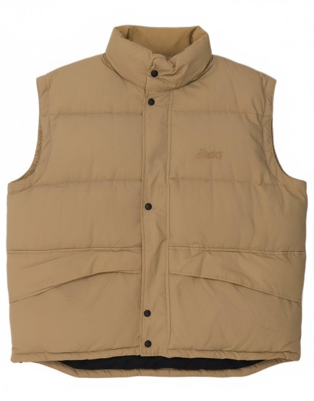 Asics Herren Wattierte Weste UK 42 XL Beige Polyester