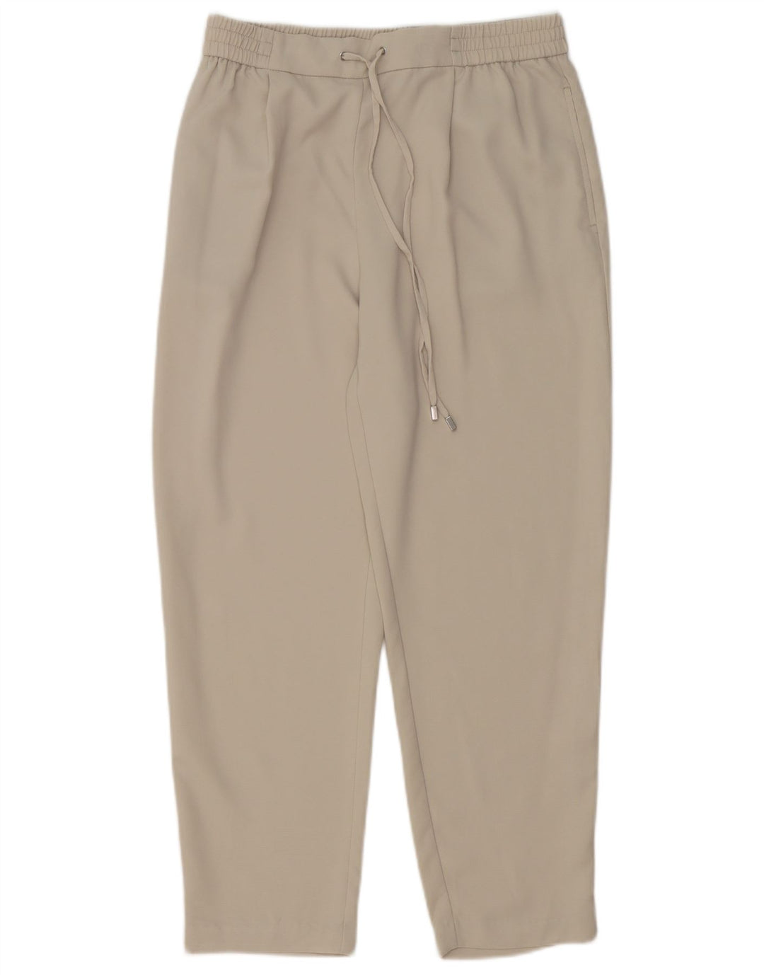 Zara Damen Tapered Casual-Hose, Größe S, W26, L25, Grau, Polyester