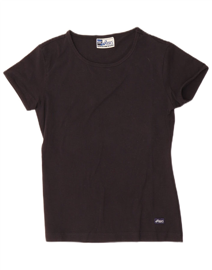 Asics Damen T-Shirt Top UK 8 Small Schwarz