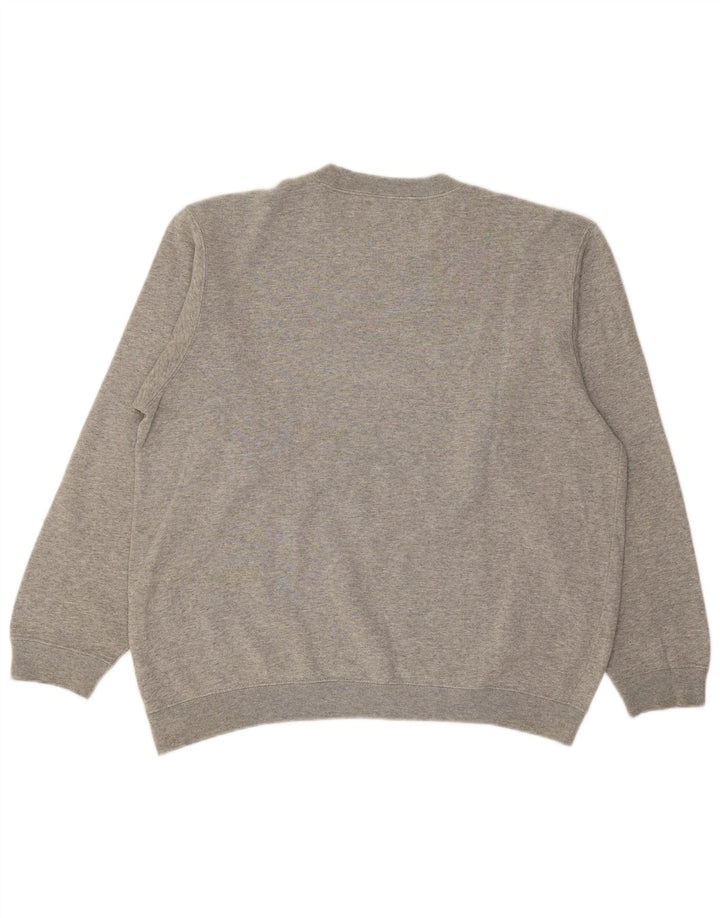 CHAMPION Herren-Sweatshirt mit Grafik, mittelgraue Baumwolle