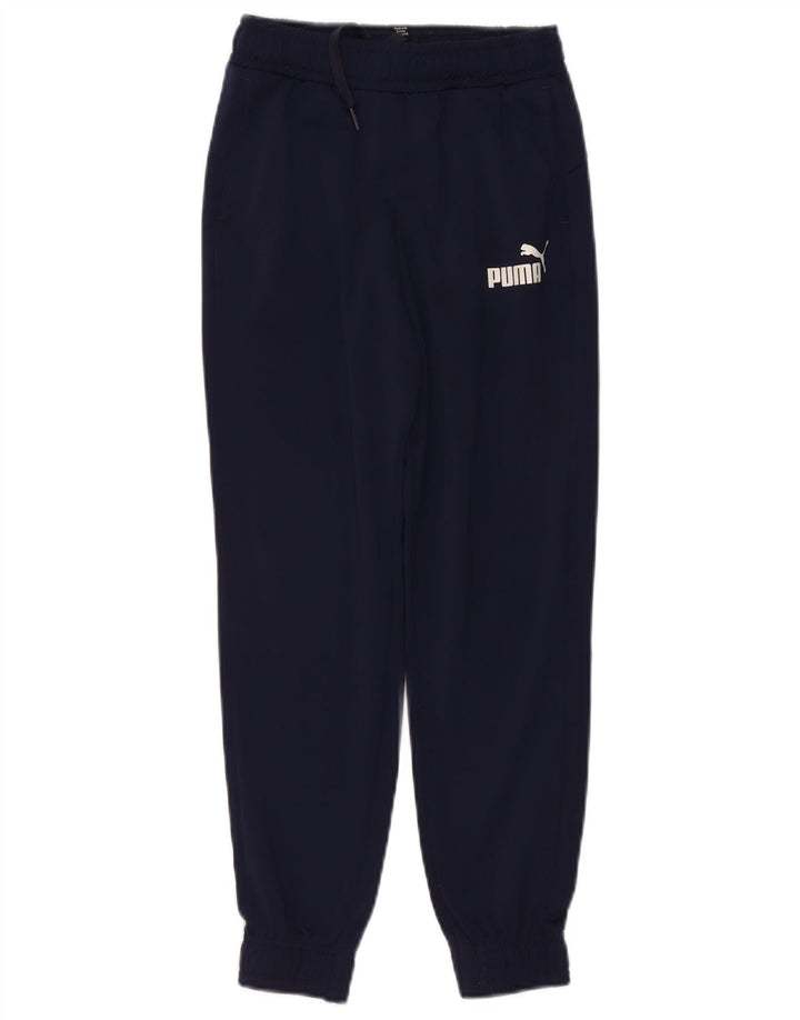 PUMA Jungen-Trainingshose, Jogginghose, 9–10 Jahre, Marineblau, Polyester