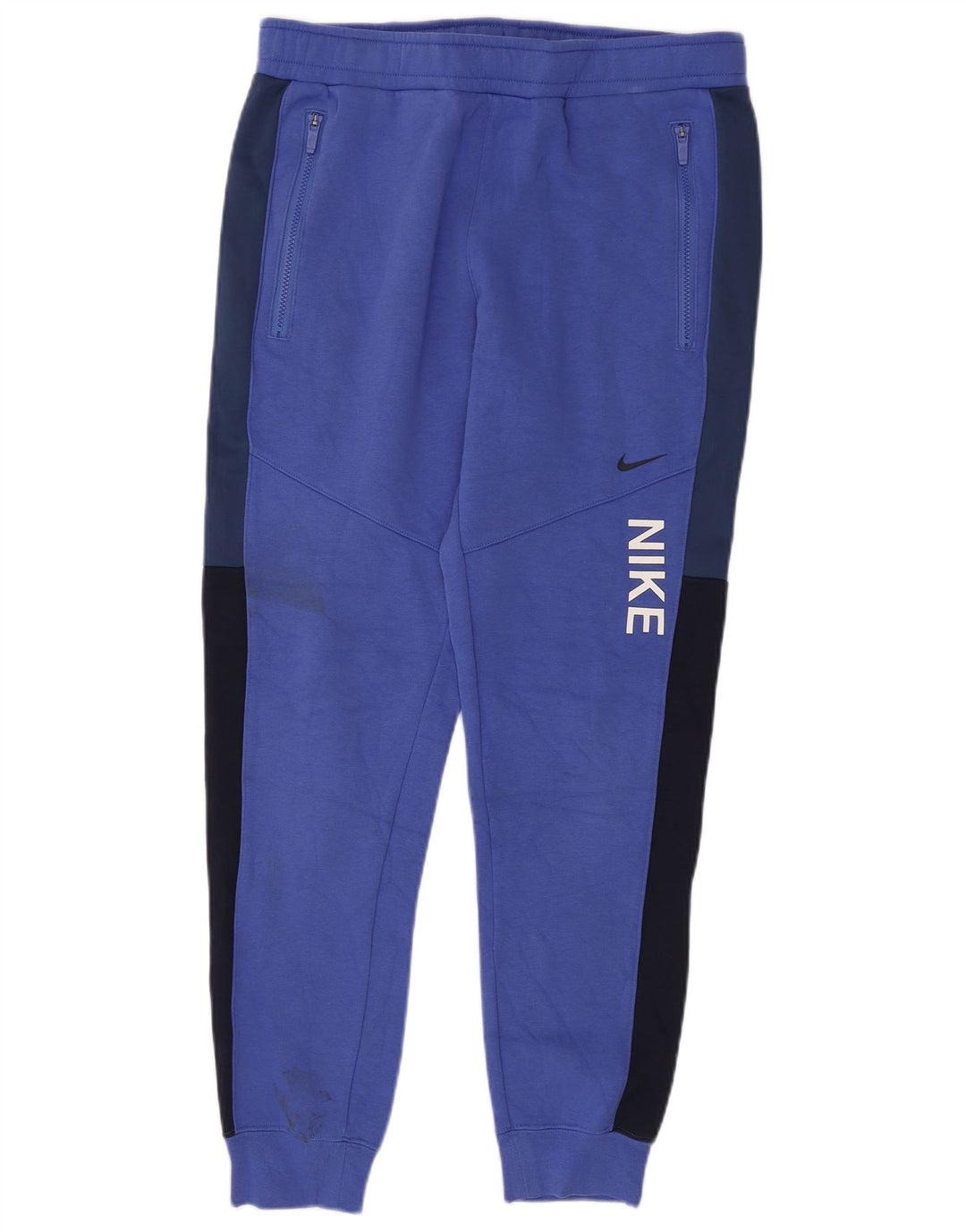 Nike Herren-Trainingshose, Jogginghose, Mittelblau, Colourblock-Baumwolle