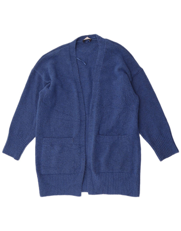 Marks & Spencer Damen Longline Loose Fit Cardigan Pullover UK 16 Large Blau