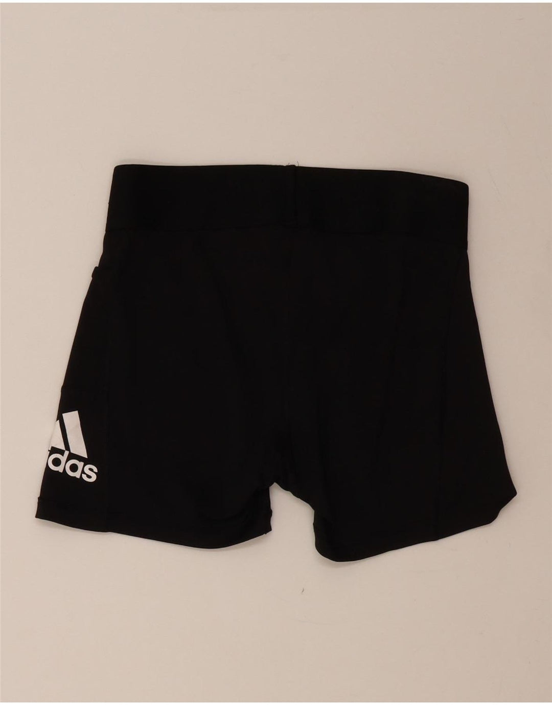 ADIDAS Womens Graphic Sport Shorts UK 10 Small  Black Polyester Vintage Adidas and Second-Hand Adidas from Messina Hembry 