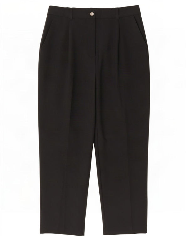 Topshop Damen-Anzughose mit hoher Taille, Größe UK 10, Größe S, W27, L26, Schwarz