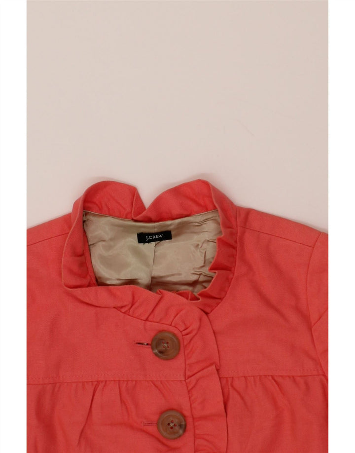 J. CREW Womens 3 Button 3/4 Sleeve Blazer Jacket UK 14 Medium Red Vintage J. Crew and Second-Hand J. Crew from Messina Hembry 