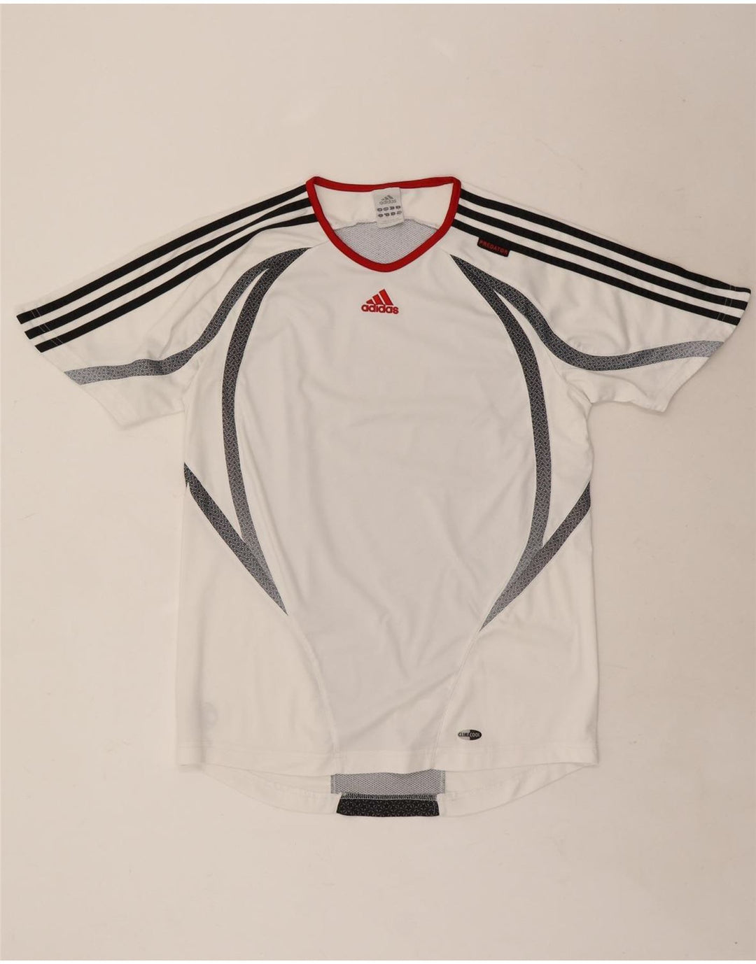 Adidas Herren Climacool T-Shirt Top Mittelweißes Colourblock-Polyester