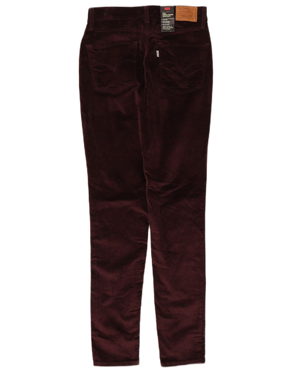Levi's Damen 721 High Waist Skinny Freizeithose W29 L32 Burgunderrot Baumwolle