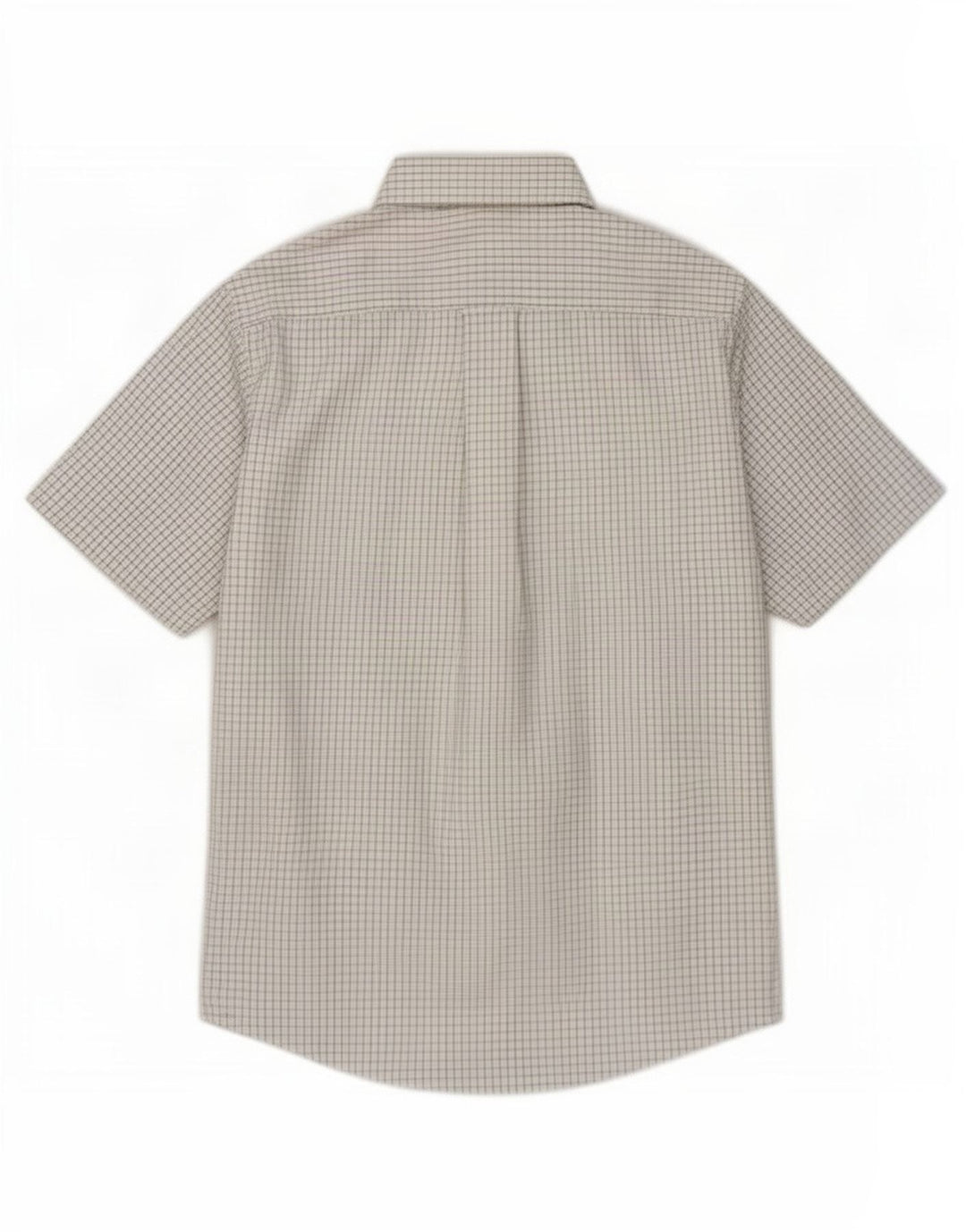 Orvis Herren-Kurzarmhemd aus mittelweißer Gingham-Baumwolle