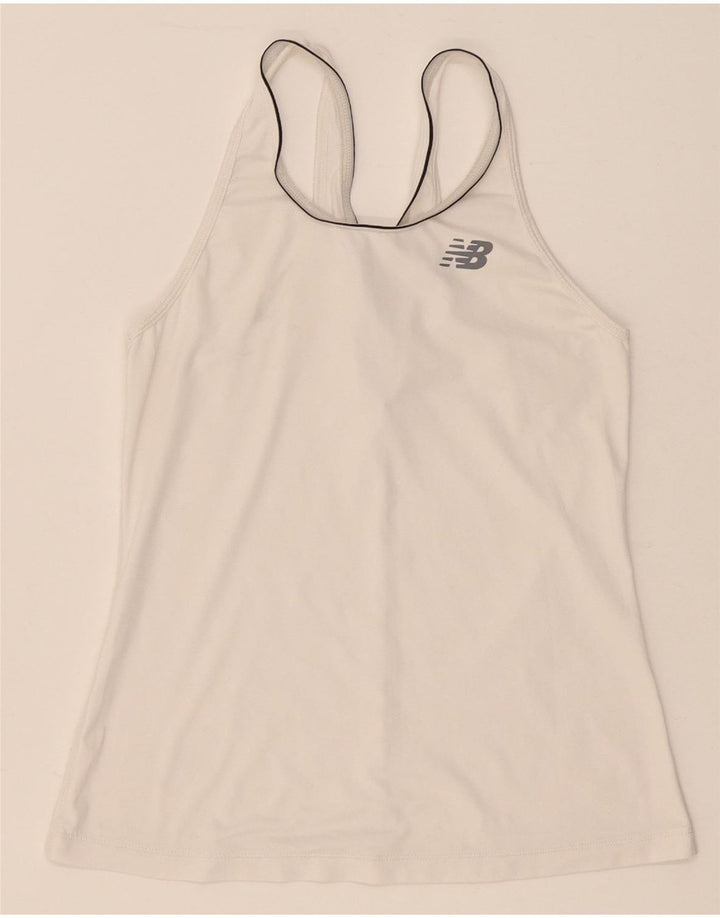 New Balance Damen Weste Top UK 8 Small Weiß