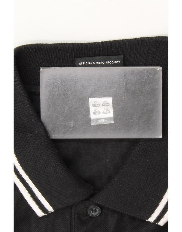 Umbro Herren Poloshirt 2XL Schwarz Polyester