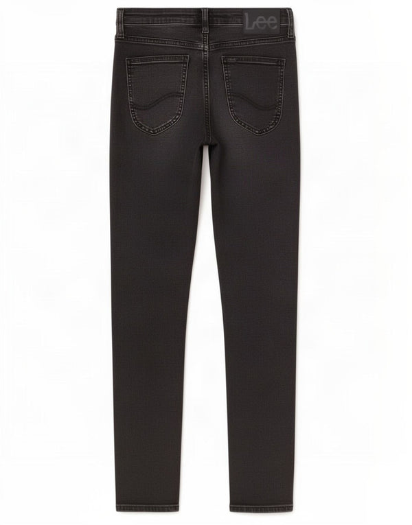 Lee Herren Malone Skinny Jeans W30 L32 Schwarze Baumwolle