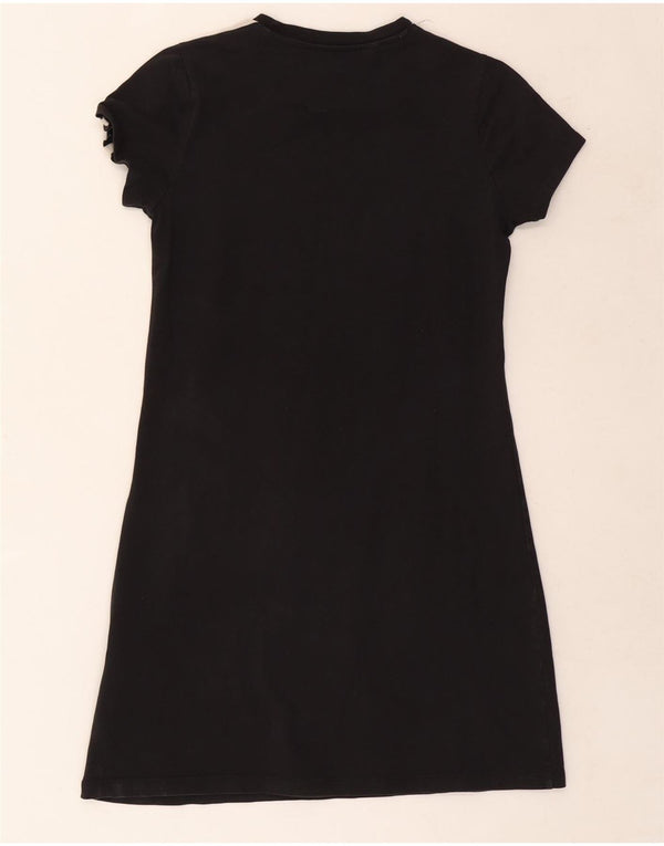 Adidas T-Shirt-Kleid mit Grafik für Mädchen, 12–13 Jahre, schwarze Baumwolle