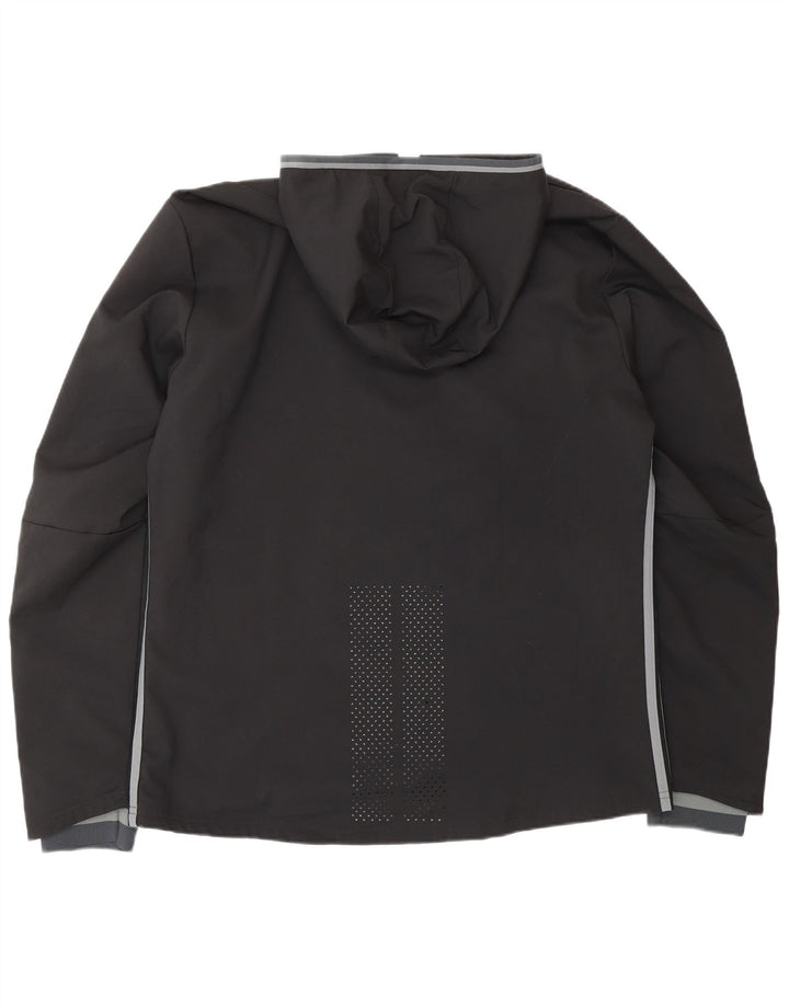 ADIDAS Herren Climacool Kapuzen-Trainingsanzug, Top-Jacke, großes schwarzes Polyester