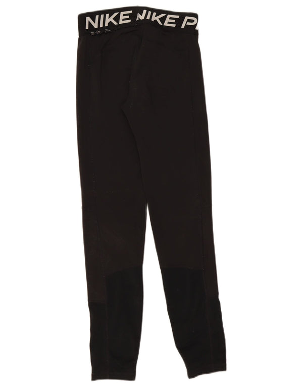 Nike Mädchen-Grafik-Leggings, 13–14 Jahre, XL, schwarzes Polyester