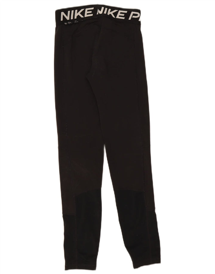 Nike Mädchen-Grafik-Leggings, 13–14 Jahre, XL, schwarzes Polyester