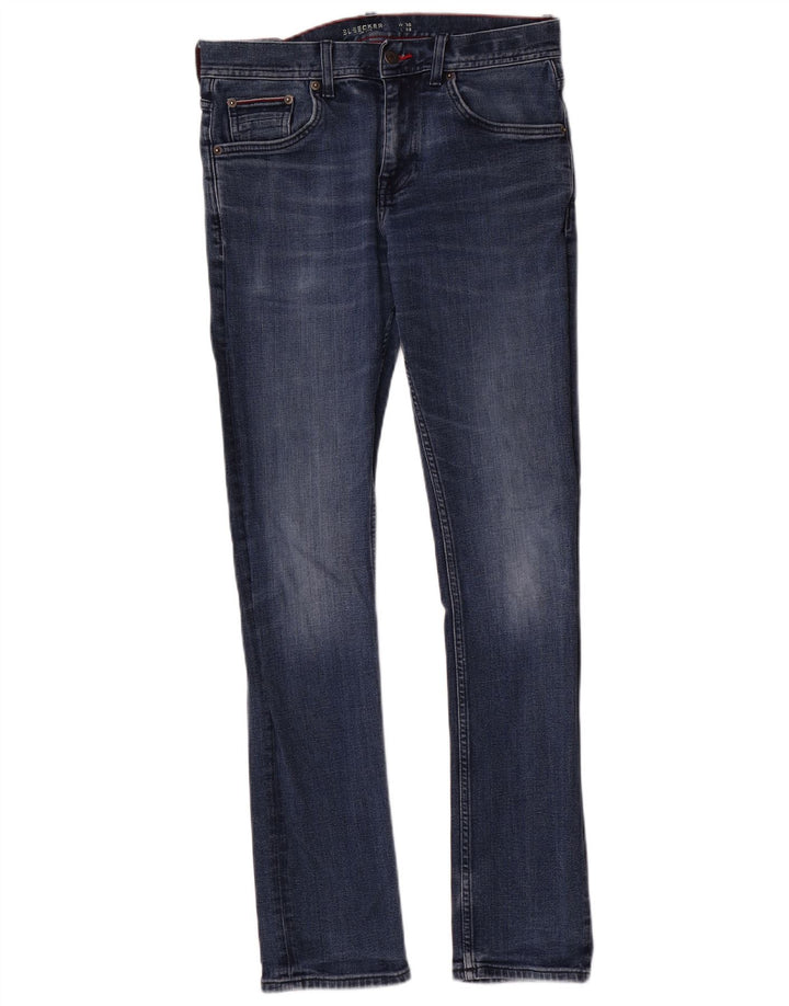 Tommy Hilfiger Damen Bleecker Slim Jeans W30 L32 Blaue Baumwolle