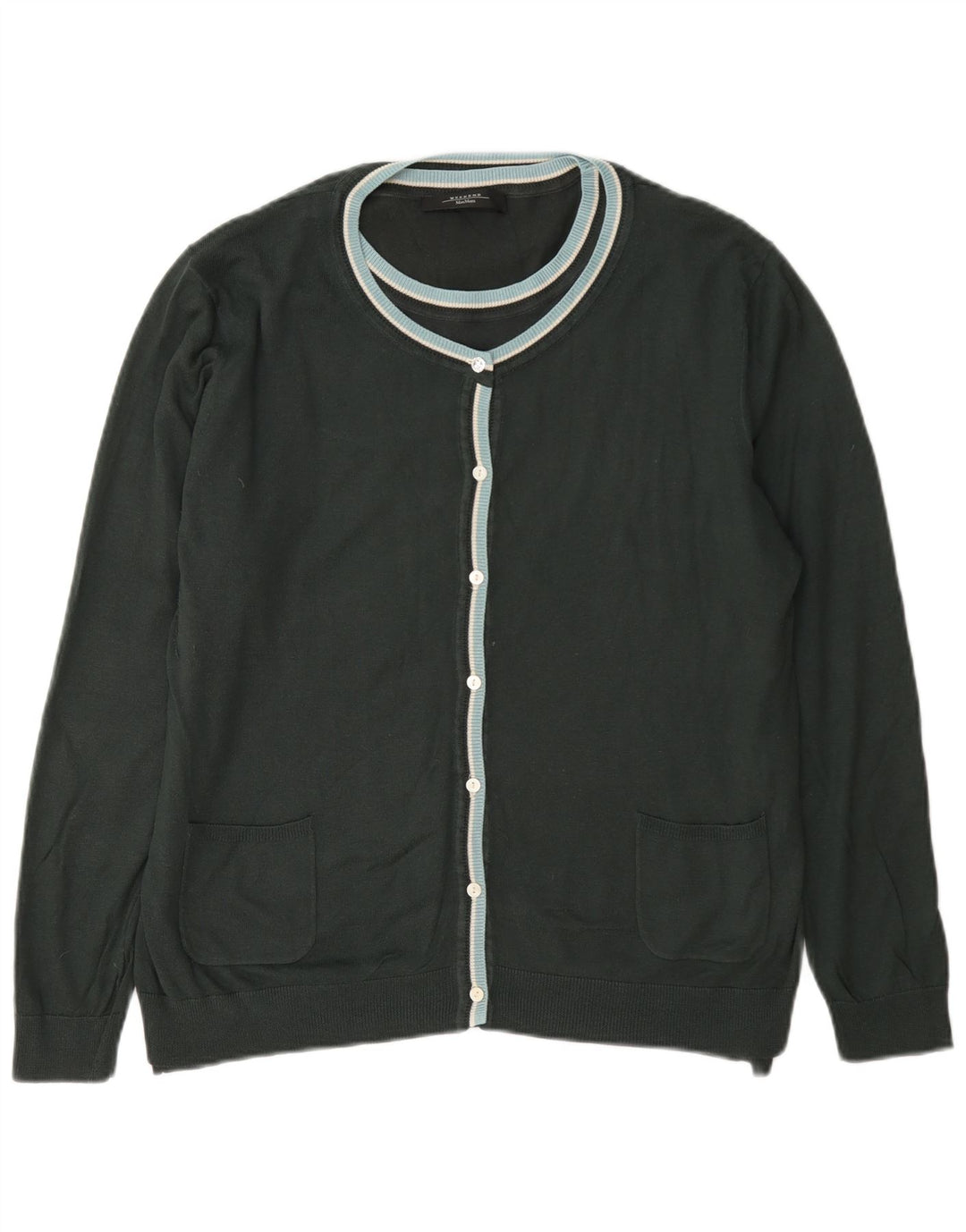 Max Mara Damen-Wochenend-Cardigan-Pullover UK 16 Large Grün