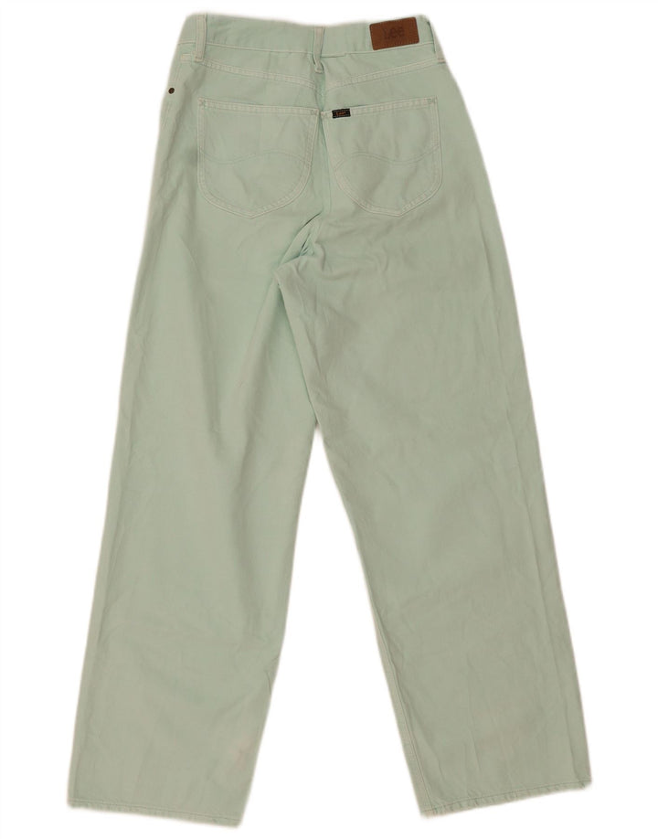 Lee Damen-Jeans mit weitem Bein, W28, L29, grüne Baumwolle