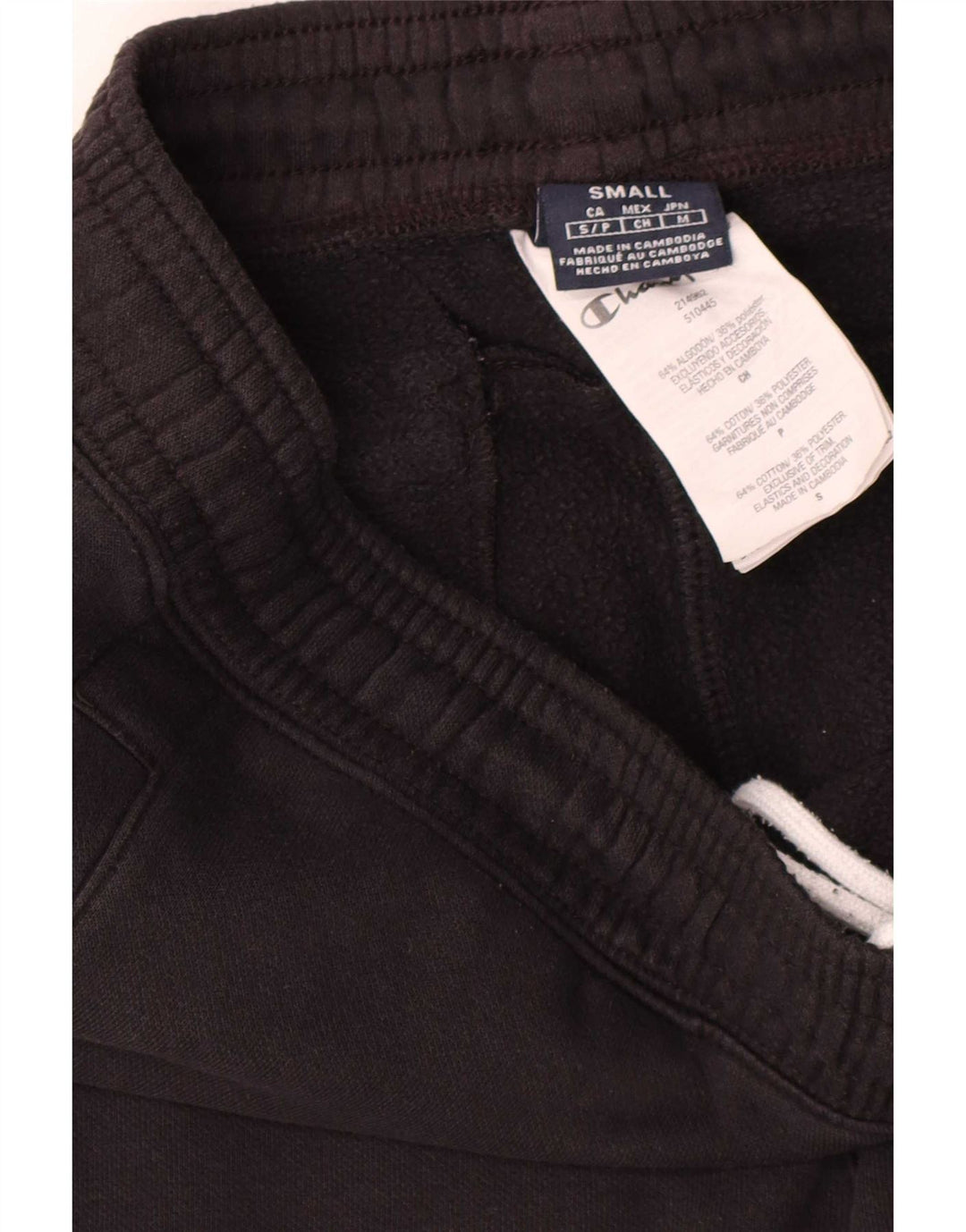 Champion Herren-Trainingshose, Jogginghose, Größe S, Schwarz, Baumwolle