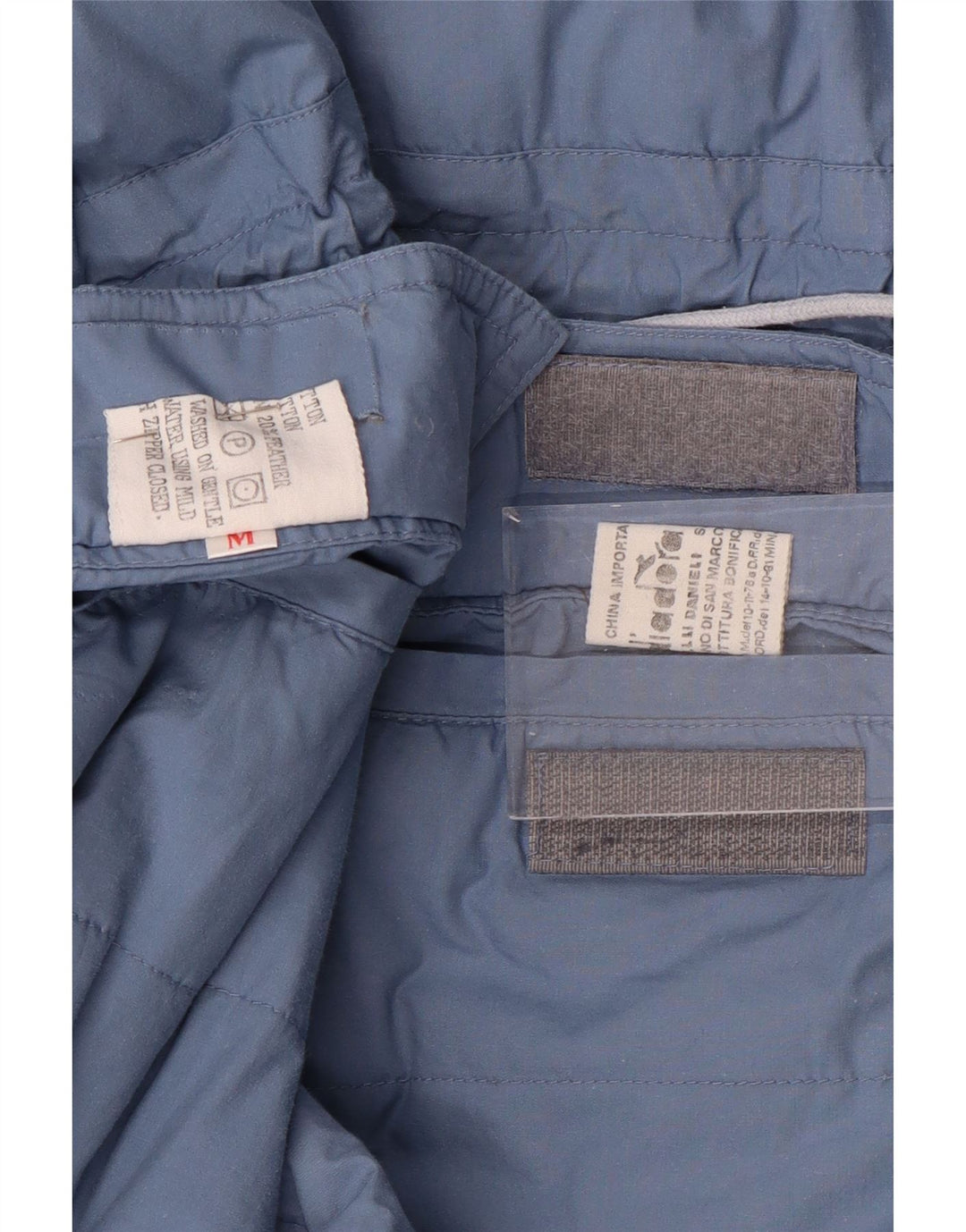 DIADORA Herren Loose Fit Reversible Wattierte Jacke UK 38 Mittelblaue Baumwolle