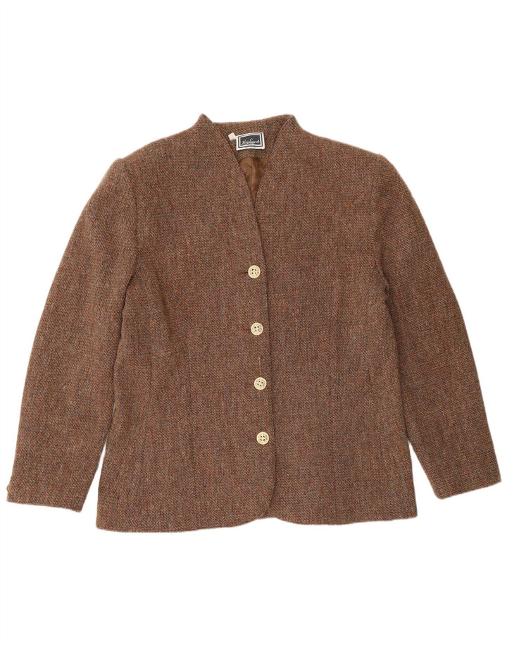 Luisa Spagnoli Damen 4-Knopf-Blazerjacke IT 50 XL Braun meliert
