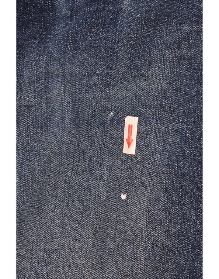 Marks & Spencer Herren Straight Jeans W34 L33 Blaue Baumwolle