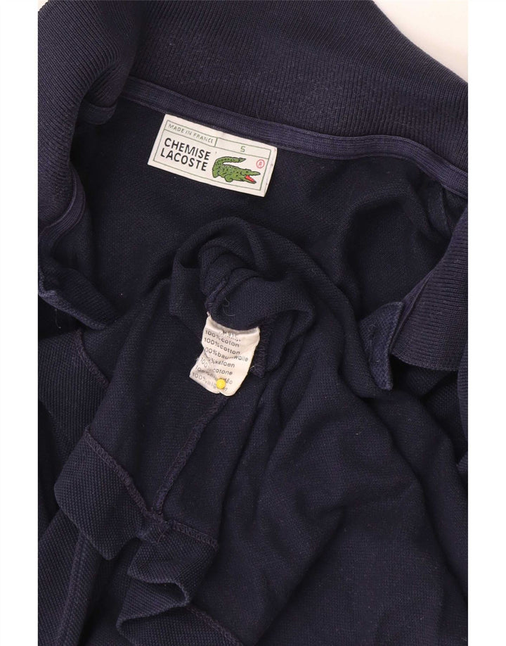Lacoste Herren-Poloshirt, Größe 5, groß, marineblaue Baumwolle