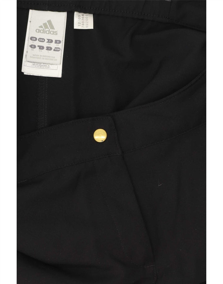 Adidas Damen Casual Shorts UK 12 Medium W32 Schwarz Polyester