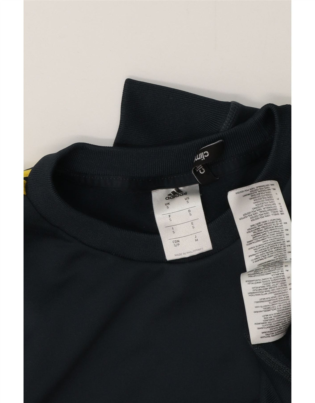 ADIDAS Herren Climalite Sweatshirt Pullover Small Grün Colourblock Polyester