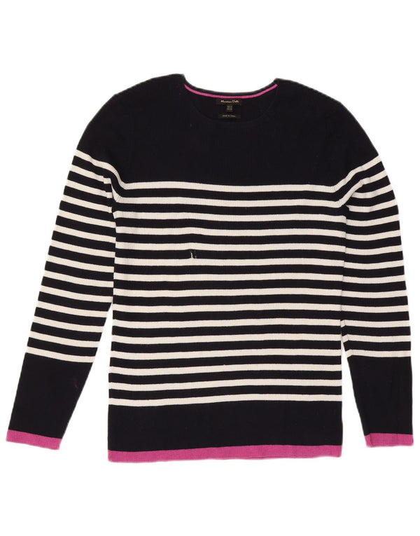Massimo Dutti Mädchen-Pullover mit U-Boot-Ausschnitt, 12–13 Jahre, XL, Marineblau