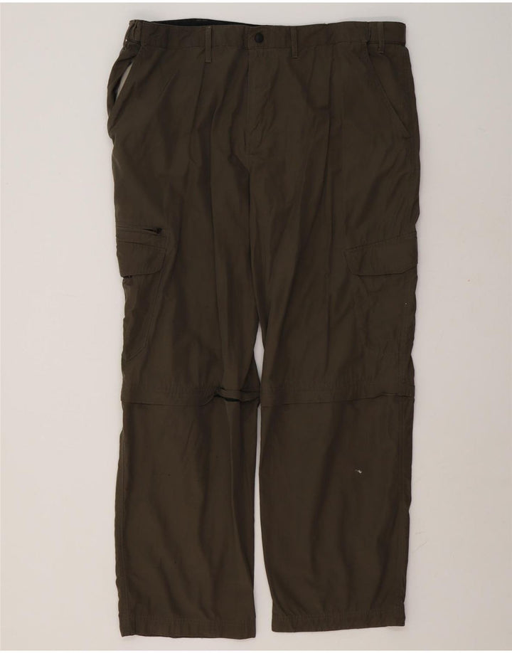 Marks & Spencer Herren Blue Harbour Straight Cargohose W42 L31 Khaki