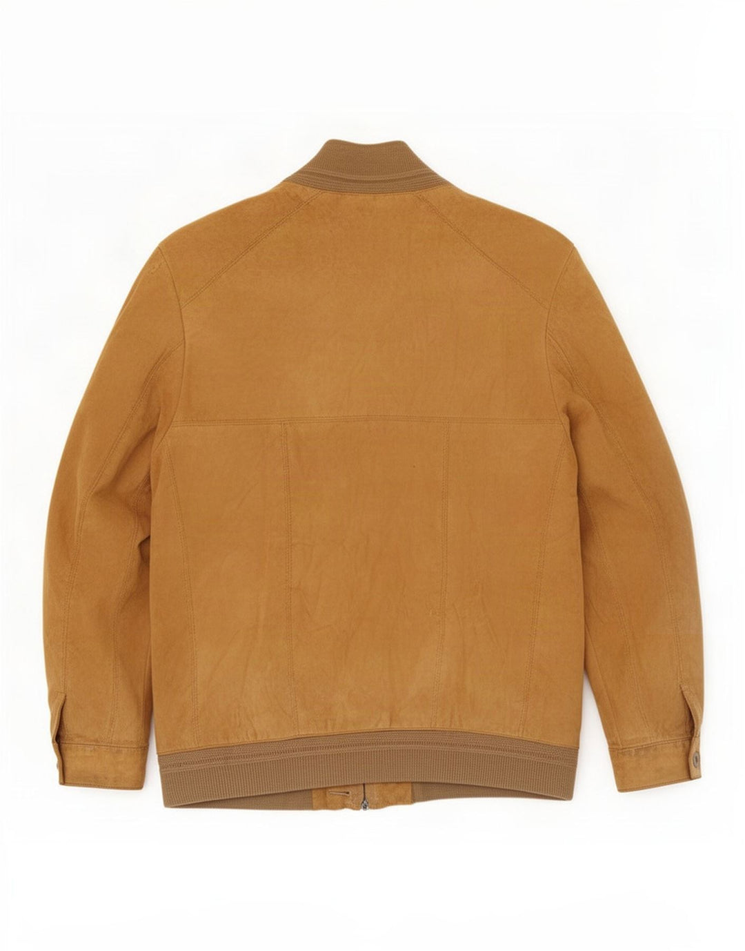Jean Jacques Herren Wildlederjacke EU 48 Mittelbraunes Leder