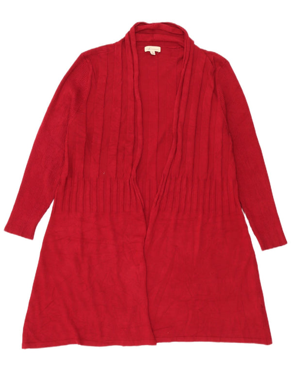 Marks & Spencer Damen Autograph Longline Cardigan Pullover UK 10 Small Rot