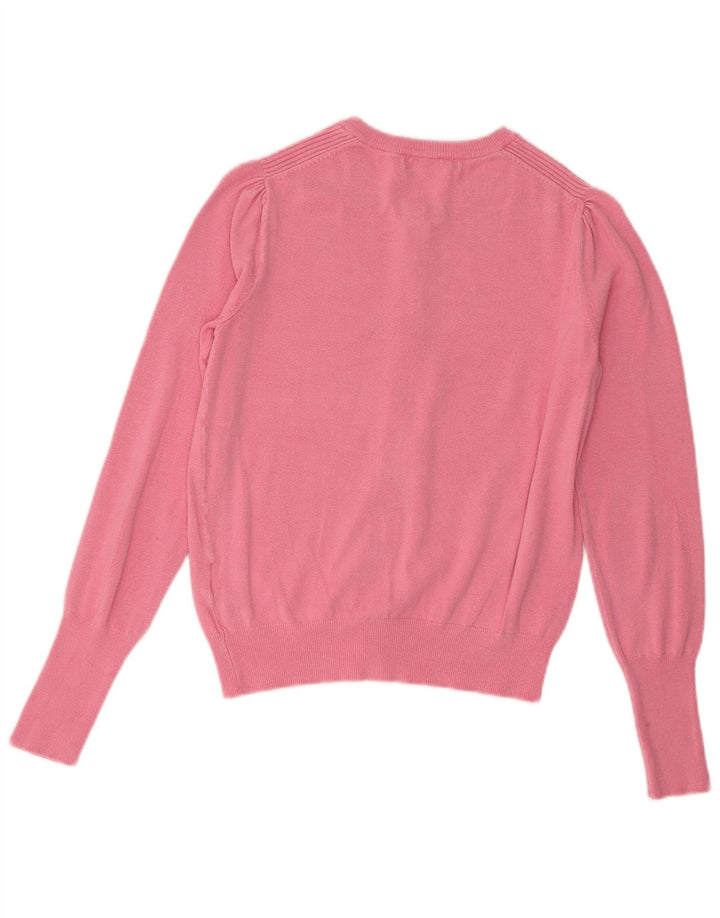 Marks & Spencer Damen-Cardigan-Pullover UK 8 Small Rosa Viskose