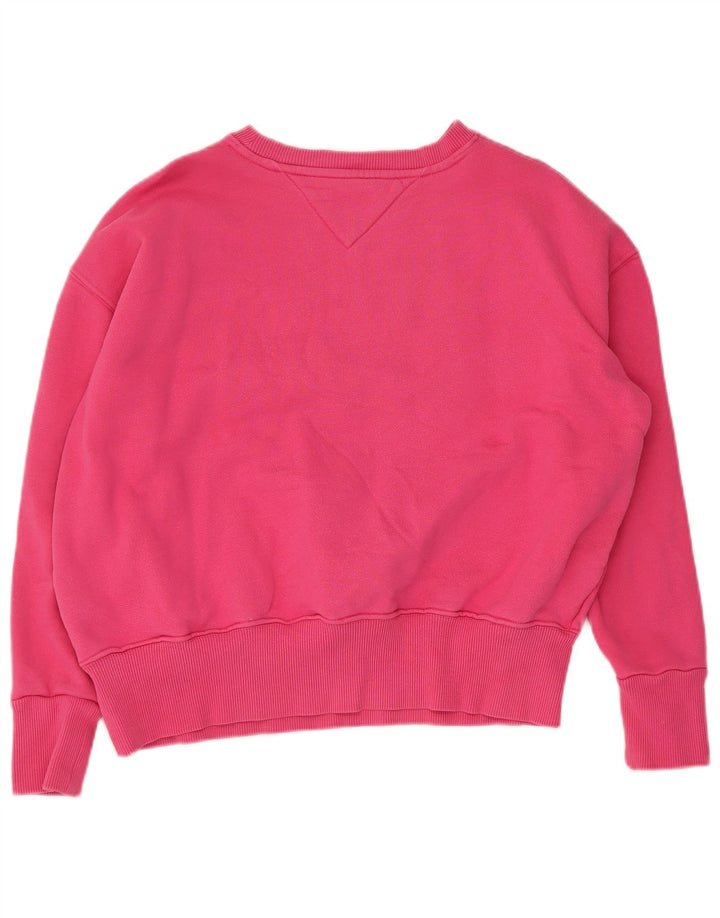 Tommy Hilfiger Damen-Sweatshirt mit Grafik, übergroß, Gr. 10, Rosa