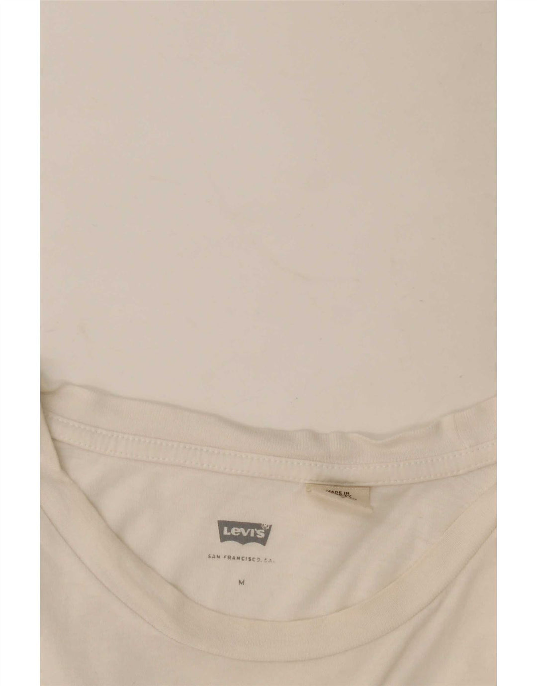 Levi's Damen Grafik-T-Shirt-Oberteil UK 12 Mittelweiß