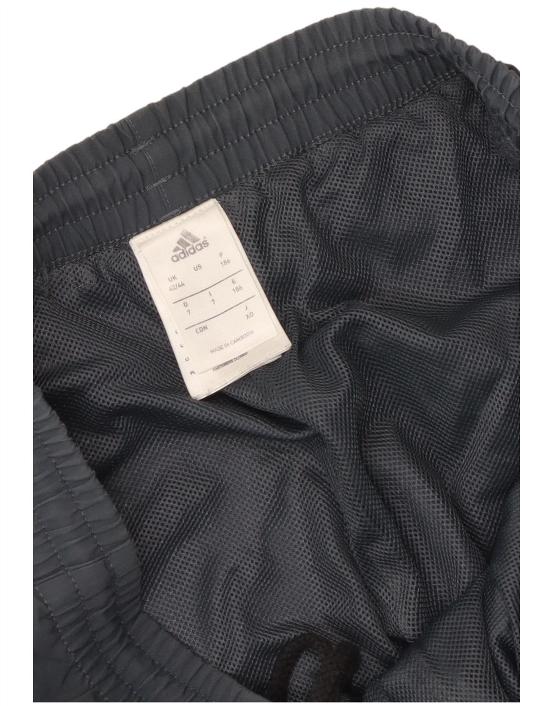 Adidas Herren Trainingshose UK 42/44 Large Grau Polyester