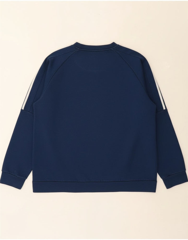 Adidas Herren-Sweatshirt, Pullover, groß, marineblau, Baumwolle